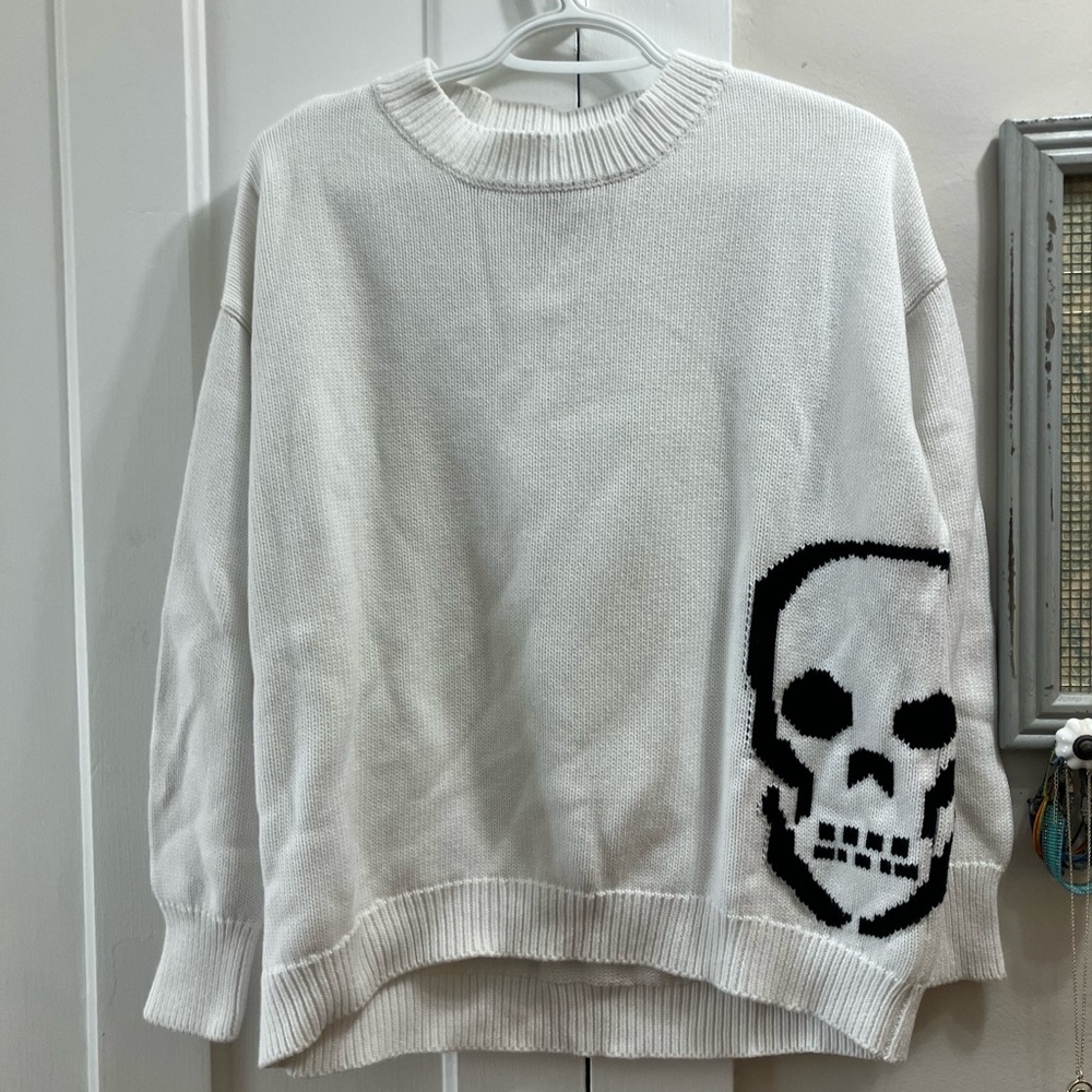 Magaschoni White Knit Sweater